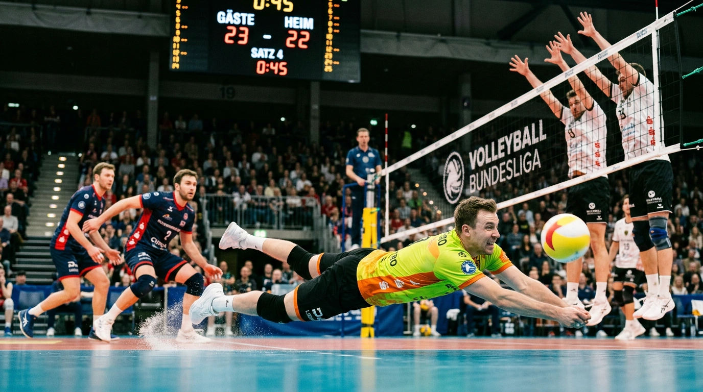 Topklubs der 1. Volleyball Bundesliga. BR Volleys, Friedrichshafen und SC Potsdam als Wettbezugsgrößen