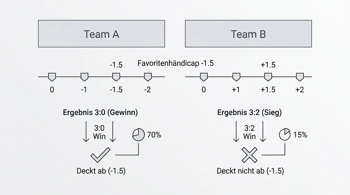 Volleyball Handicap Wette Grundlagen – Satz-Handicap -1,5 und +1,5 verständlich erklärt mit Beispielen