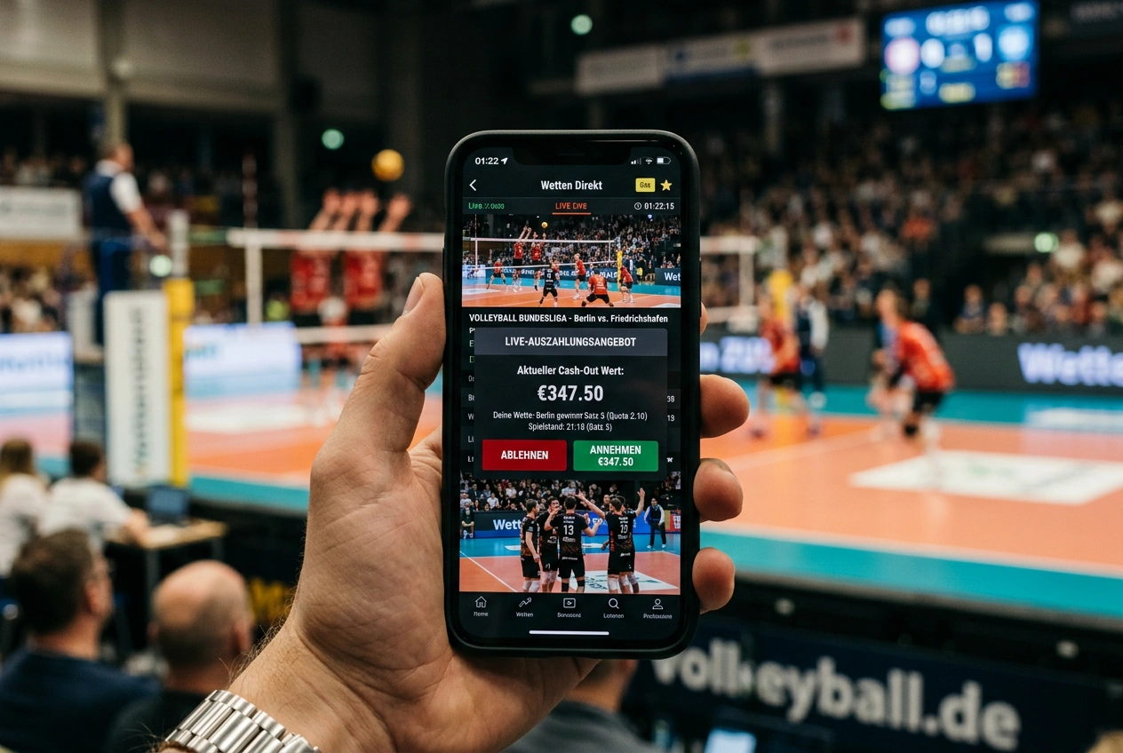 Cash-Out Timing bei Volleyball Live-Wetten: wann vorzeitige Auszahlung sinnvoll ist