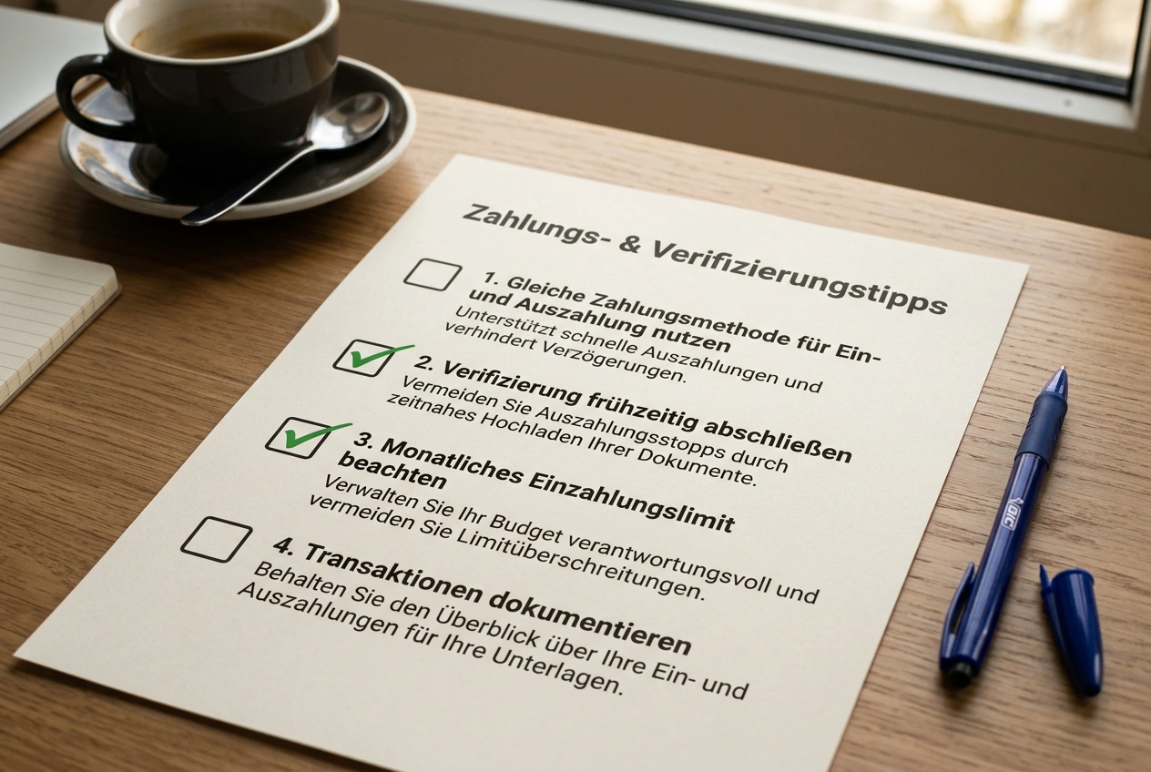 Tipps für reibungslose Zahlungen bei Volleyball-Wettanbietern - gleiche Methode, Verifizierung und Transaktionslimits
