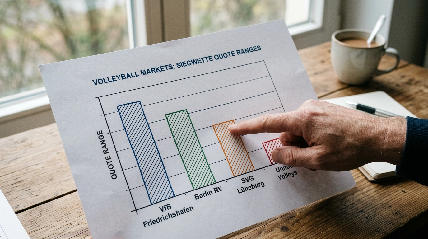 Typische Quotenspannen bei Volleyball-Wetten in verschiedenen Märkten